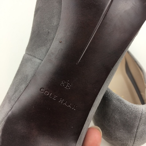 Cole Haan grand os suede leather pumps heels - Picture 6 of 6